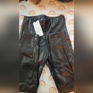 Zara leather pants